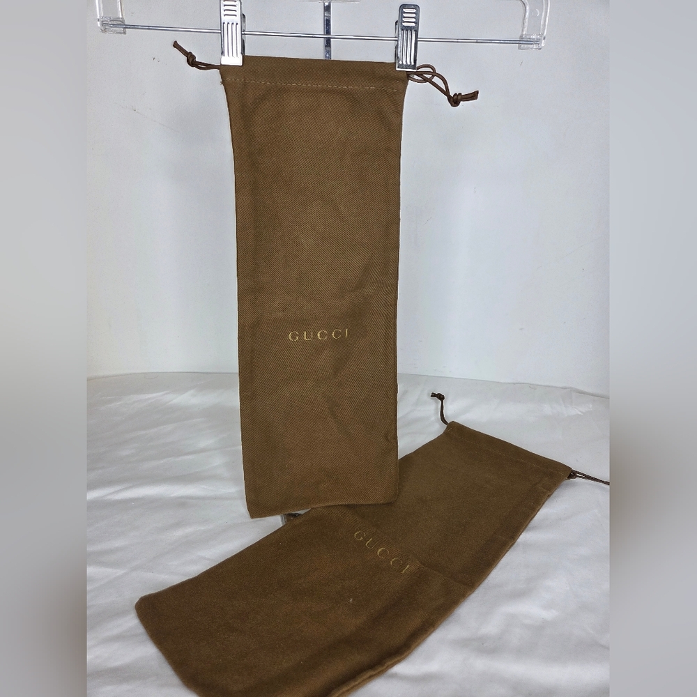 Gucci 16" X 6" - Bundle 2- Luxurious Brown Shoe Dust Bag
